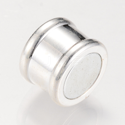 Brass Magnetic Clasps with Glue-in Ends KK-R052-22S-1