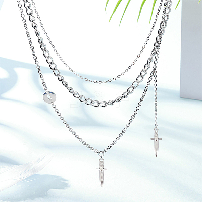 6Pcs 304 Stainless Steel Pendants STAS-UN0052-94-1