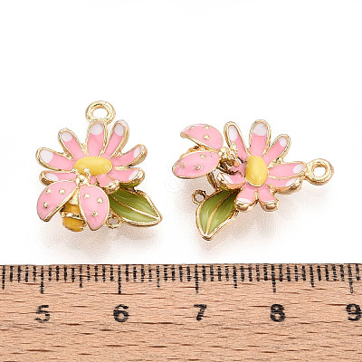 Alloy Enamel Pendants ENAM-T022-41KCG-01-1