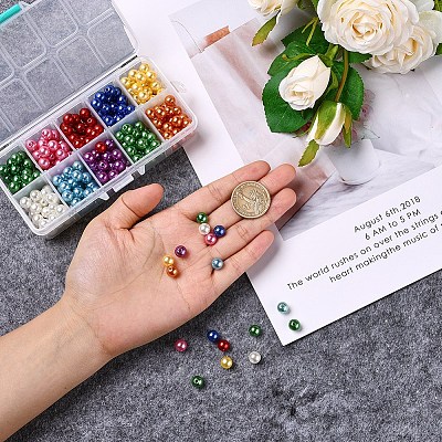 Imitation Pearl Acrylic Beads PACR-CJ0001-08-1