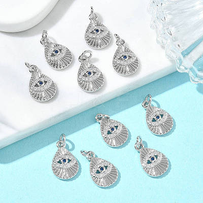 SHEGRACE Brass Cubic Zirconia Pendants XGRQ3K757-533P-1