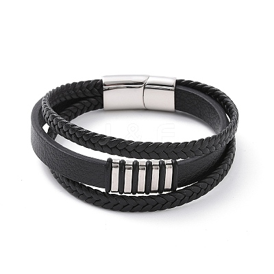 Microfiber Multi-strand Bracelets BJEW-P278-02-1