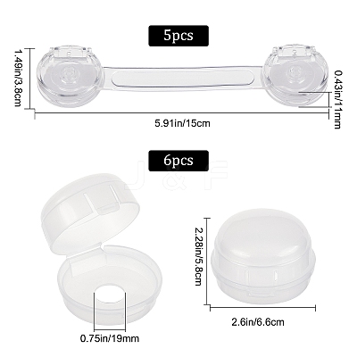 Plastic Safety Guard AJEW-GF0003-26-1