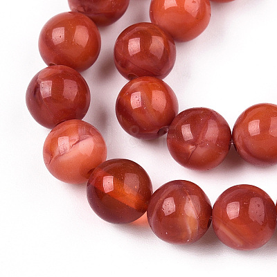 Glass Round Beads Strands GLAA-M044-01P-1