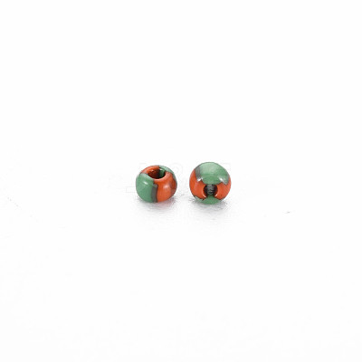 12/0 Two Tone Opaque Glass Seed Beads SEED-T006-01A-A01-1
