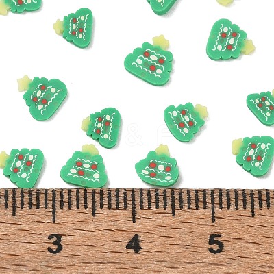 Christmas Handmade Polymer Clay Cabochons PY-CBA2910-01B-1