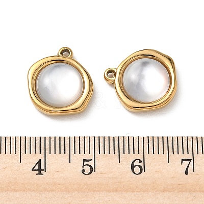 Natural Freshwater Shell Pendants STAS-G397-01G-01-1