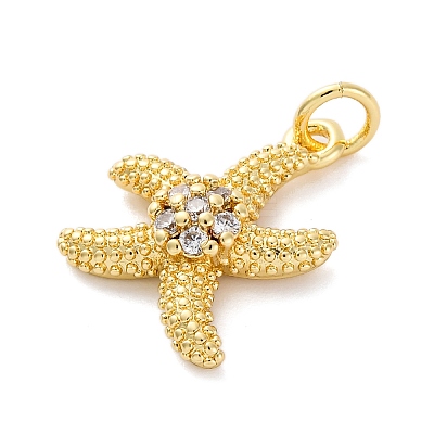 Brass Micro Pave Cubic Zirconia Pendants KK-S510-47G-02-1