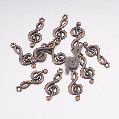 Treble Clef Pendants TIBEP-R315-R-FF-1