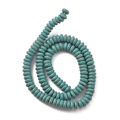 Synthetic Turquoise Spacer Bead Strands G-WH0018-015B-1