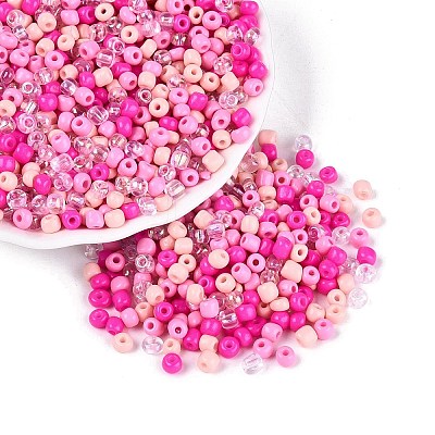 Opaque & Transparent Glass Seed Beads SEED-Q041-06A-1