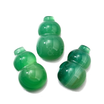 Natural Green Onyx Agate Cabochons G-Q018-01A-1