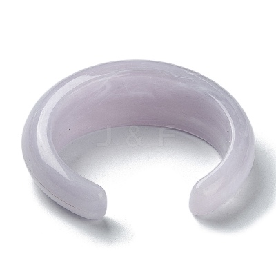 Plain Resin Cuff Bangles BJEW-B074-02B-1