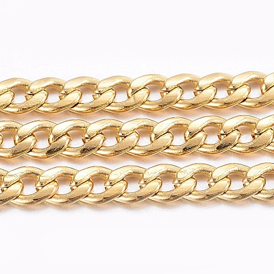 Ion Plating(IP) 304 Stainless Steel Curb Chains CHS-H016-01G-20M-1