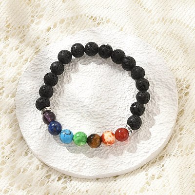 Yoga Chakra Jewelry X-BJEW-K142-A-1
