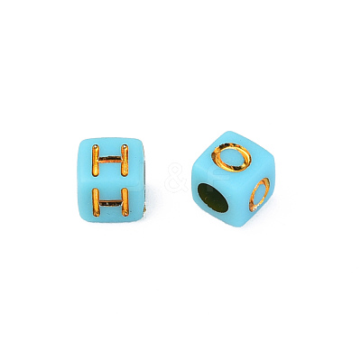 Plating Acrylic Beads MACR-N012-23-1