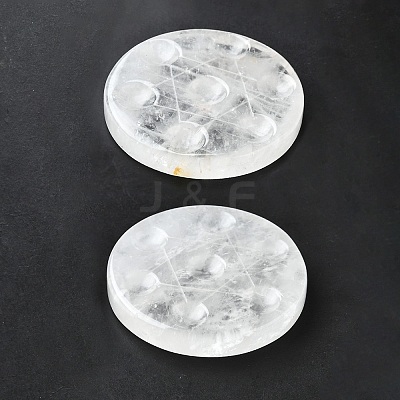 7Pcs 2 Styles Chakra Natural Quartz Crystal Base Seven Star Group Display Decorations DJEW-K031-01A-01-1