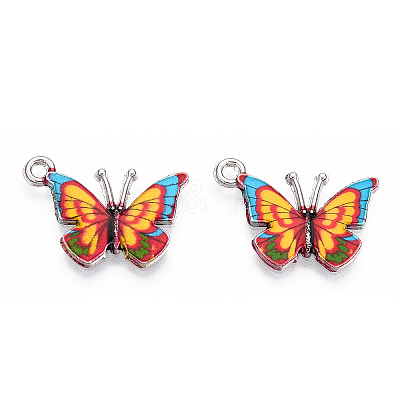 Printed Alloy Pendants PALLOY-R111-14F-1