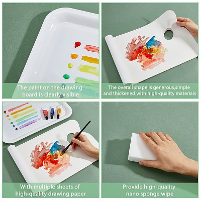 1Pc Plastic Color Palette DIY-HY0001-69-1