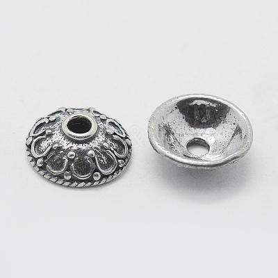 Thailand 925 Sterling Silver Bead Caps STER-K171-30AS-1