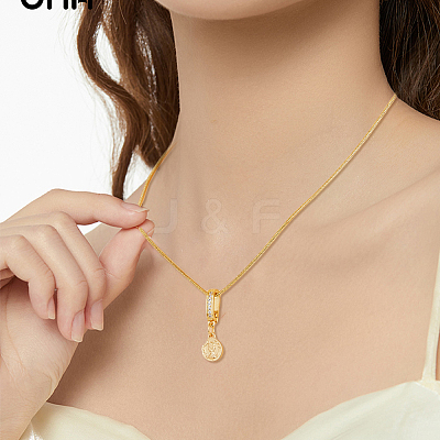 8Pcs Brass Micro Pave Cubic Zirconia Enhancer Shortener Pendant Bails ZIRC-HY0001-10-1