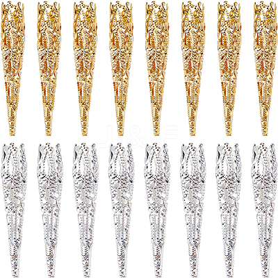 160Pcs 2 Colors Iron Bead Cones IFIN-SC0001-72-1