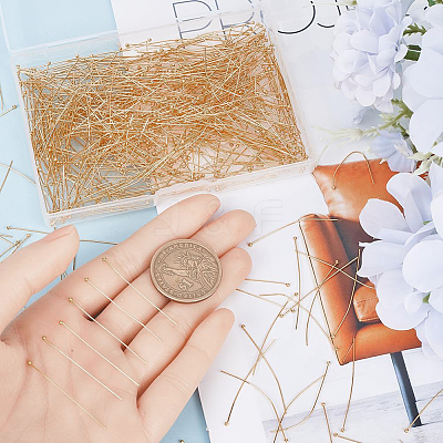600Pcs Brass Ball Pins KK-SP0001-71C-G-1