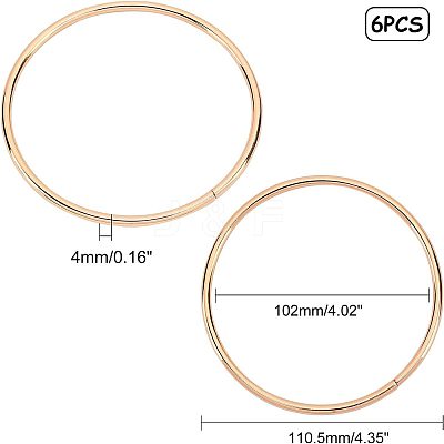Round/Circular Ring Iron Purse Handles FIND-CA0001-12G-1