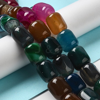 Natural Agate Beads Strands G-H295-F01-08-1