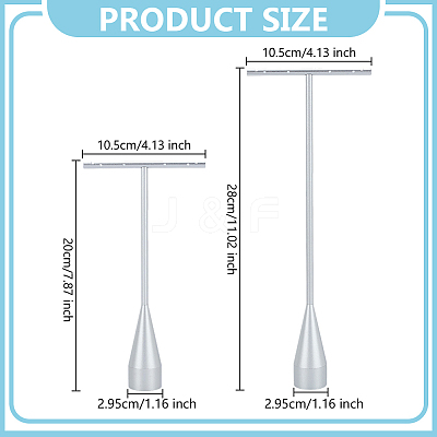 2 Sets 2 Styles Alloy T Bar Single Dangle Earring Display Stands EDIS-DR0001-13-1