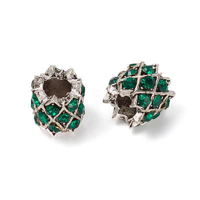 Antique Silver Plated Alloy European Beads MPDL-L030-K01-AS-1