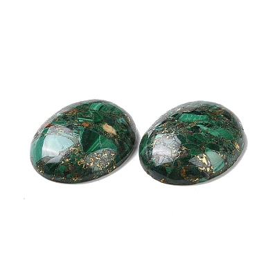 Natural Malachite Cabochons G-E464-42S-1