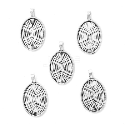 Alloy Pendant Cabochon Settings X-PALLOY-E436-88AS-1