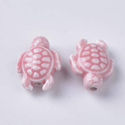 Handmade Porcelain Beads X-PORC-T005-001G-1