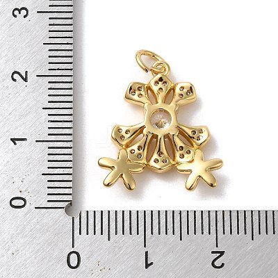 Brass Micro Pave Cubic Zirconia Pendants LS-KK-K358-01A-G-1