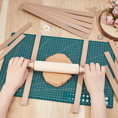 12Pcs MDF Clay Roller Tool DIY-UN0007-45-1