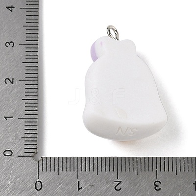 Halloween Theme Resin Pendants RESI-Z040-04P-02-1