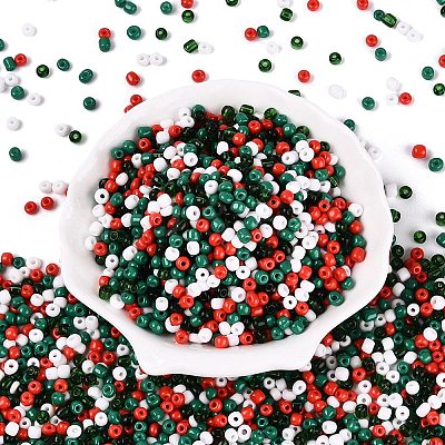 Opaque & Transparent Glass Seed Beads SEED-Q041-06C-1