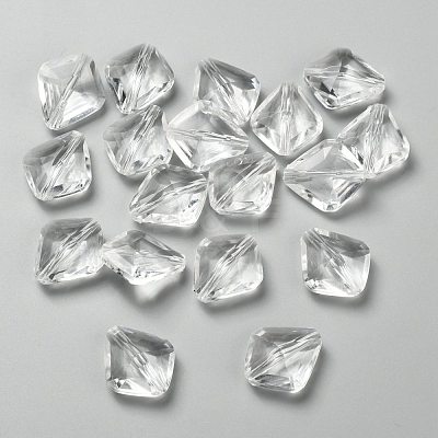 Transparent Acrylic Beads X-PL6362Y-1