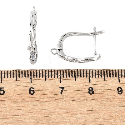 SHEGRACE Brass Hoop Earring Findings XGRQ79687-949P-1