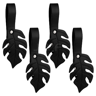 4Pcs PU Leather Skirt Hikes Clips AJEW-PH0007-98A-1