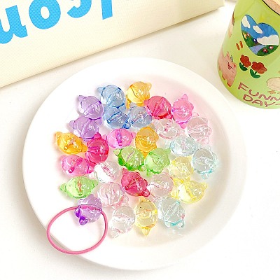 Transparent Acrylic Beads TACR-F008-09D-1