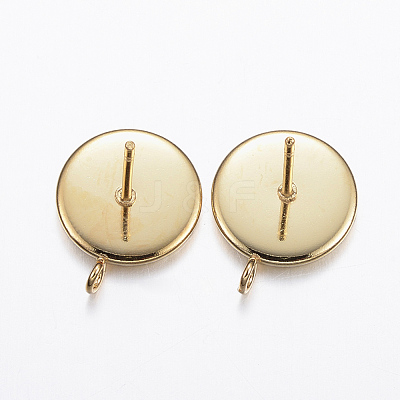 304 Stainless Steel Stud Earring Settings X-STAS-P166-14-10mm-1