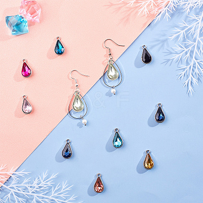 Alloy Glass Pendants PALLOY-SC0002-32-1