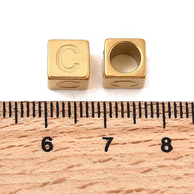 304 Stainless Steel European Beads STAS-D382-02C-G-1