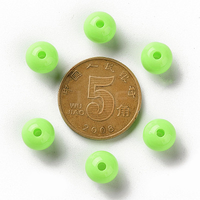 Opaque Acrylic Beads X-MACR-S370-C8mm-A30-1