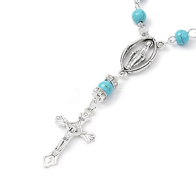 Alloy Cross Charm Bracelets BJEW-TA00423-01-1