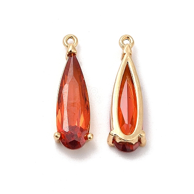 Real 18K Gold Plated Brass Pendant KK-B074-73G-01-1