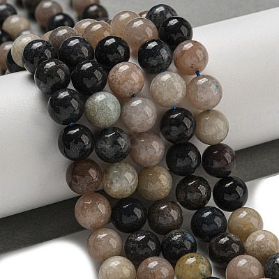 Natural Scorzalite Beads Strands G-B099-C04-04-1