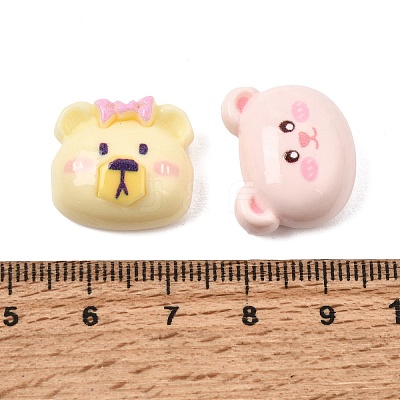 Animal Opaque Resin Cabochons RE-CBA2F5E-03-1